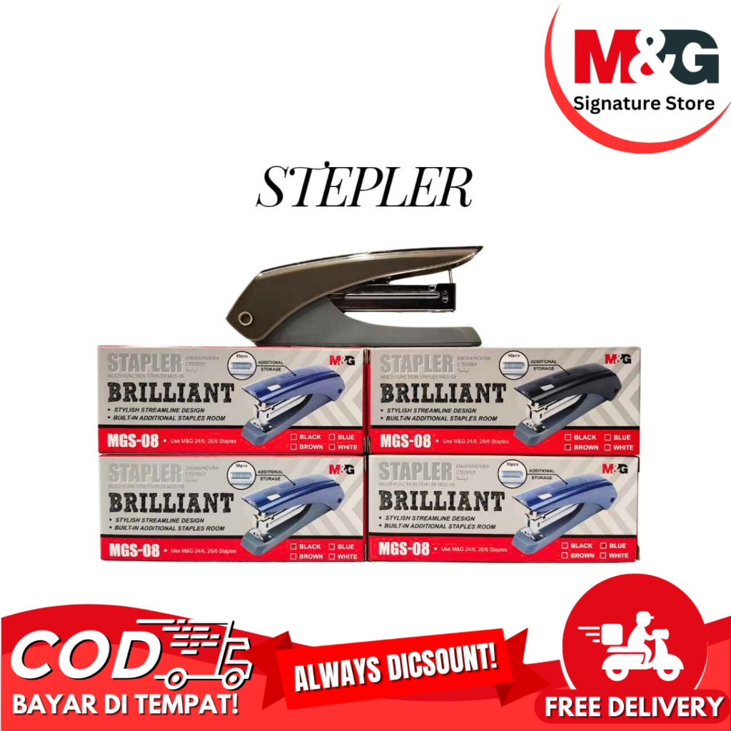 

Stapler Brilliant M&G MGS-08 Hekter Multifungsi #ABSN2677