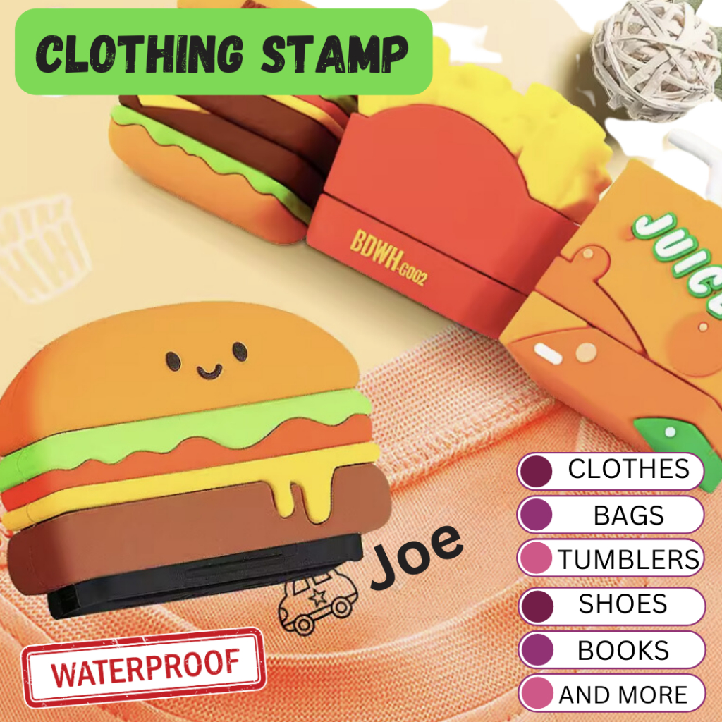 

WATERPROOF KIDS STAMP/OFFICE STAMP/CLOTHING STAMP/DOCTOR STAMP/CAP NAMA ANAK CUSTOM MURAH/CAP BAJU/CAP PAKAIAN