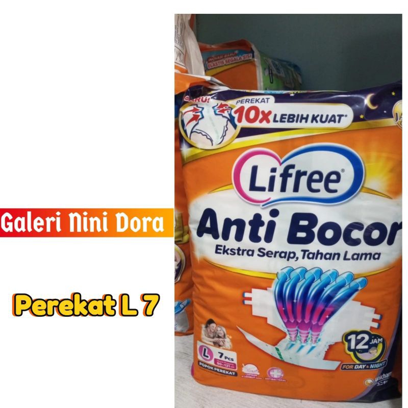 Popok Dewasa Lifree Popok nya Orang tua / Perekat/ L 7/ Galeri Nini Dora /Kota Padang