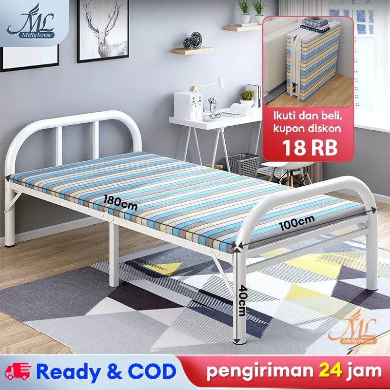 Ranjang Lipat Tempat Tidur Lipat Kasur Lipat Folding Bed Ranjang Tidur Lipat Ranjang Besi Lipat