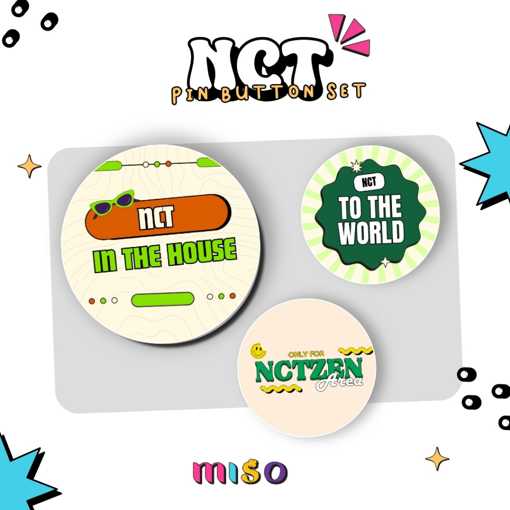 NCT Pin Button Set / NCT Pin Button Packs / NCT Pin Badge Set / NCT Pin Button Packs / NCT Pin / NCT