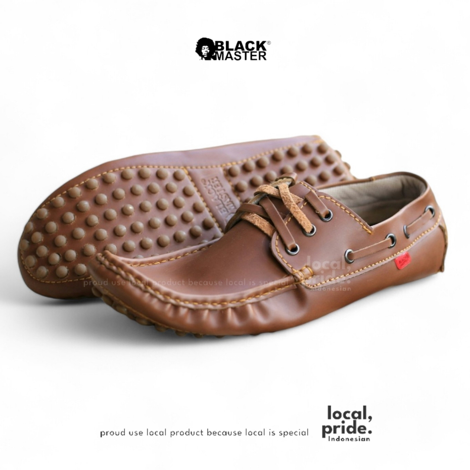 BLACK MASTER Sepatu Kasual Kulit Pria Nasa Series