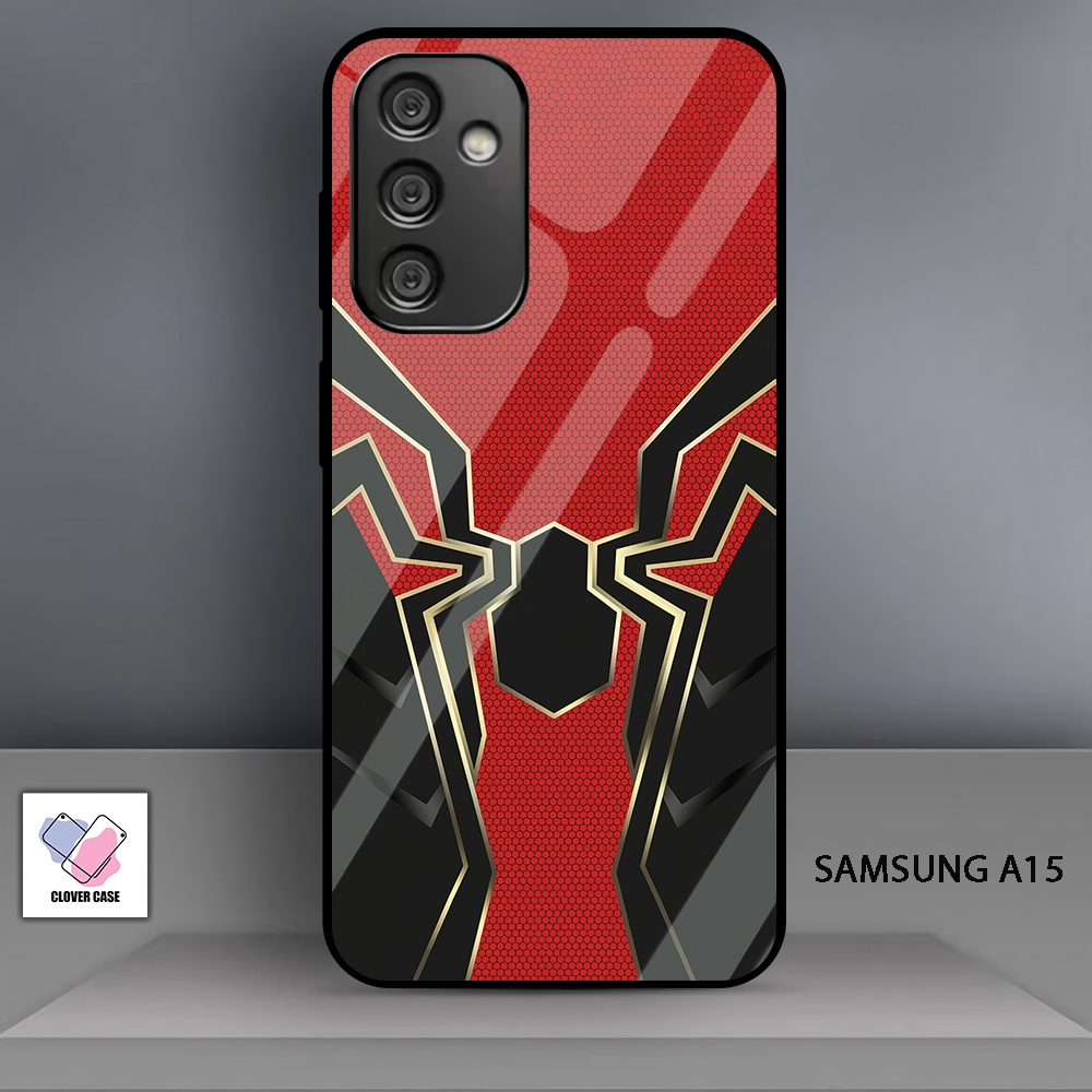 [KN52]  Case Glossy Case | SAMSUNG A15 | CASE KEKINIAN LUCU |  Casing Hp Kilau Motif SPIDERMAN
