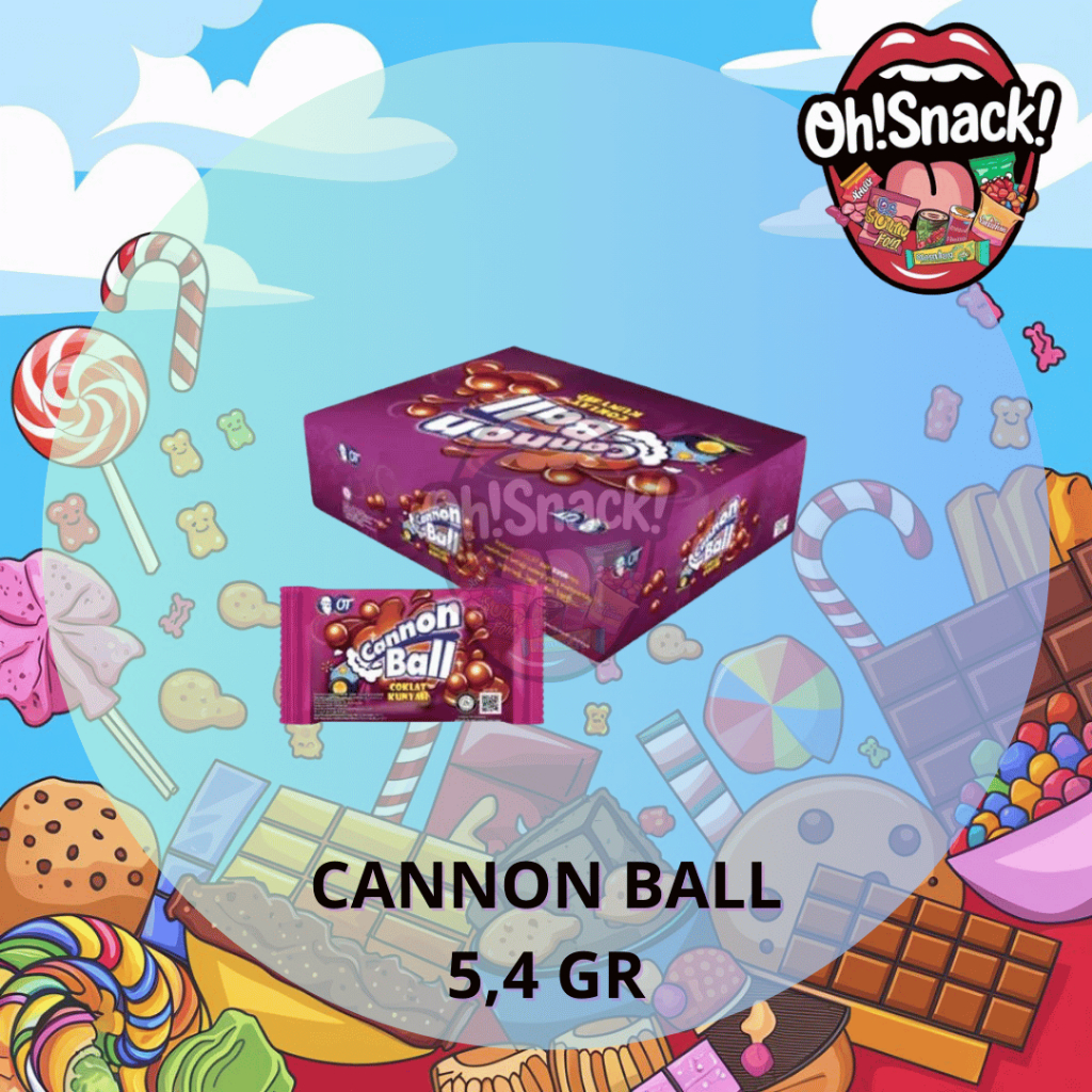 

CANNON BALL COKLAT KUNYAH 1 BOX ISI 24 X 5.4 GRAM / 1 BOX ISI 12 X 20 GRAM