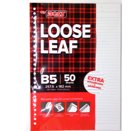 

KERTAS BINDER BERGARIS/LOOSE LEAF ISI 50 LEMBAR