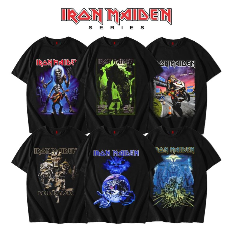 KAOS BAND LUAR IRON MAIDEN // TSHIRT BAND IRON MAIDEN // MERCH IRON MAIDEN //