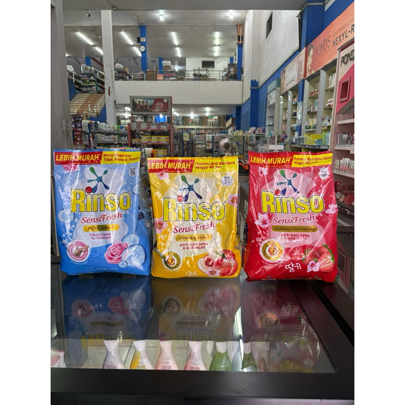 Rinso Sensi Fresh Detergent Bubuk 1,5 kg/3 kg