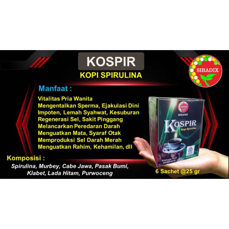 

Kospir(Kopi Spirulina)