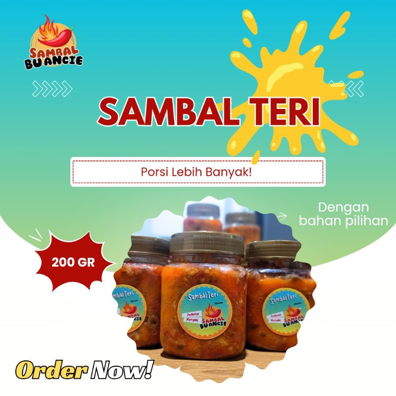 

Sambal Teri 200 Gram - Pedas Menyala