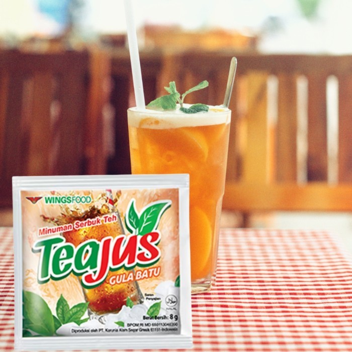 

TEAJUS per Renceng 1pcs Minuman serbuk Teh Aneka Rasa - GULA BATU