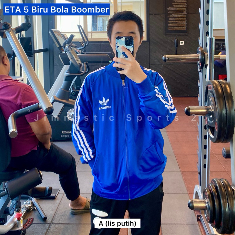 tracktop olahraga ETA 5 Biru Bola boomber Tracktop cowo / Tracktop Adidas CowoCewe / tracktop outdoo