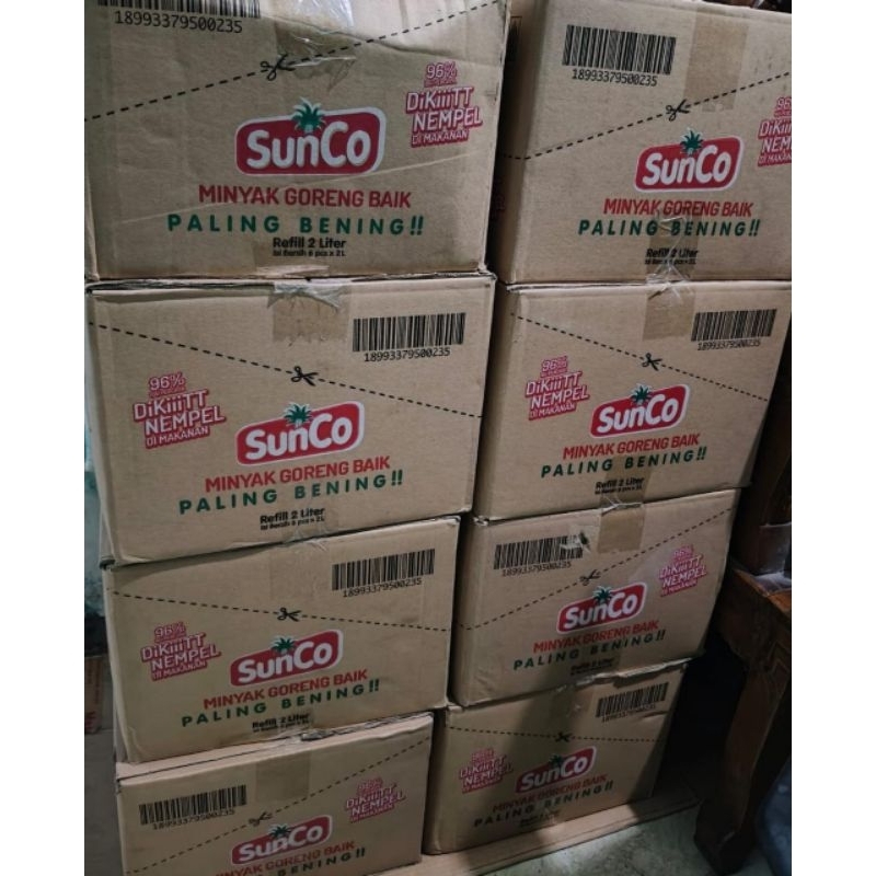 

MINYAK GORENG SUNCO 2 LITER REFILL 1 DUS (2liter x 6pcs)
