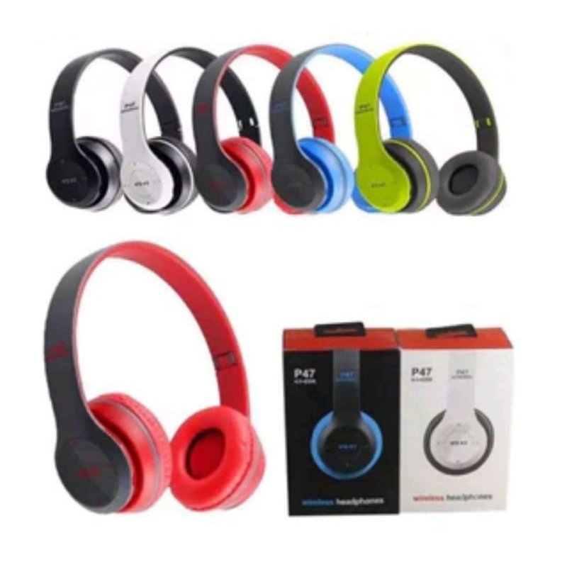 SS-P47 Headphones Bando P47 Pure Bass Headset Bluetooth Bass Bando P47 Bluetooth Wireless Original H