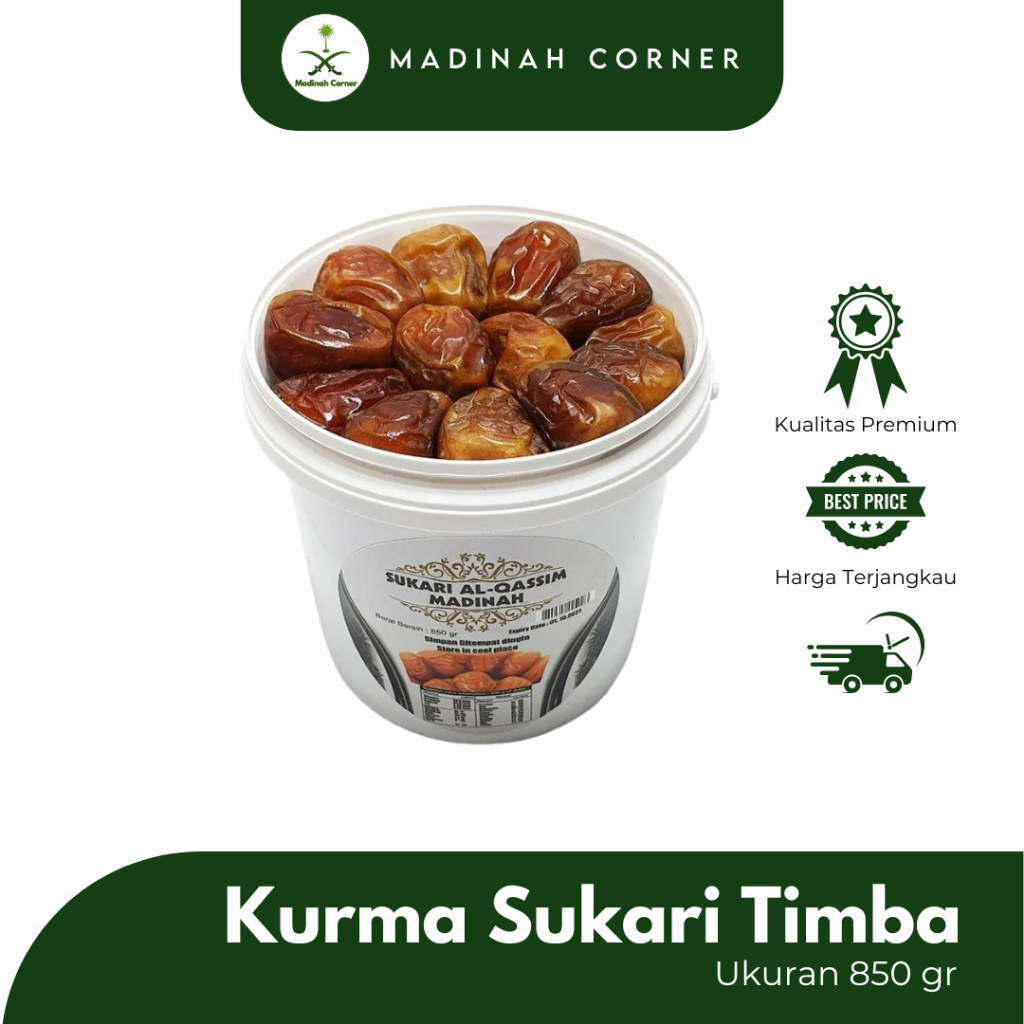 

KURMA SUKARI EMBER 850GR | Kurma Sukari 850 g Premium Original High Quality | Sukari Al Qosim 850gr