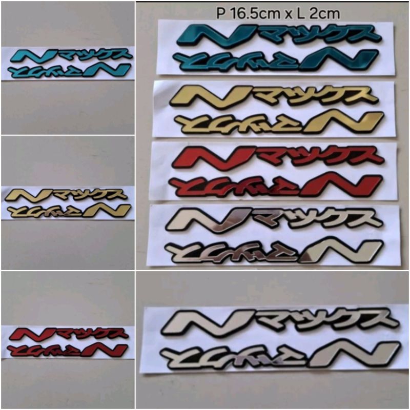 Logo Akrilik Yamaha Nmax Japan Emblem timbul akrilik Nmax Japan tumpuk