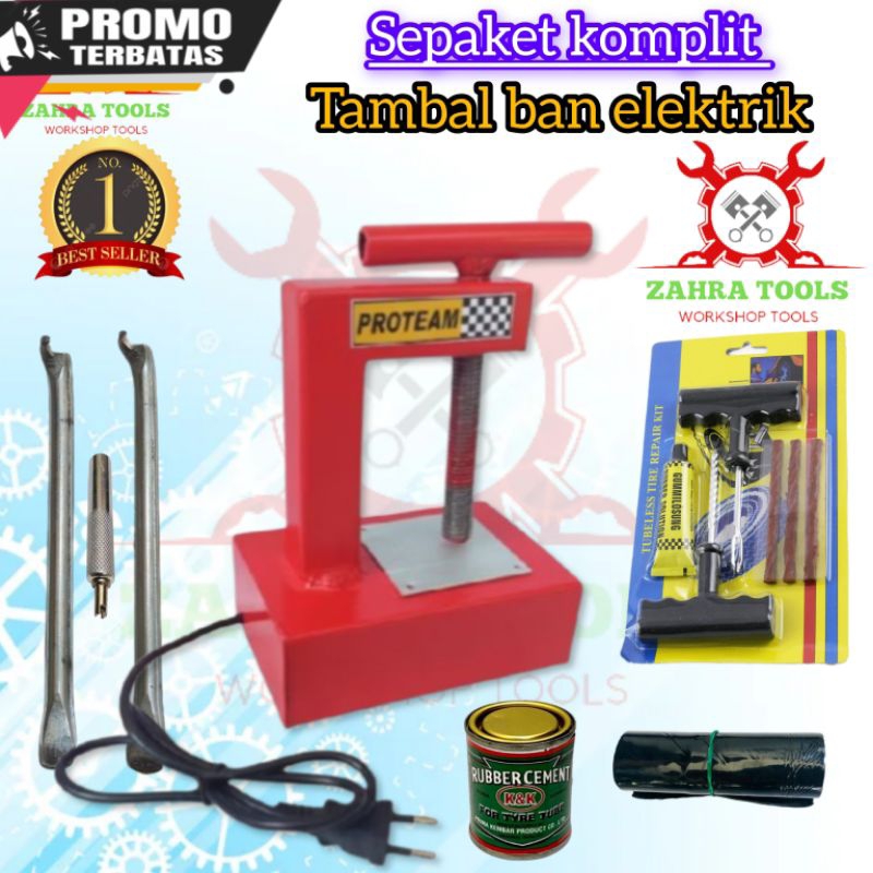 SEPAKET komplit Alat Tambal ban listrik Alat tambal ban elektrik DENGAN ELEMEN PEMANAS