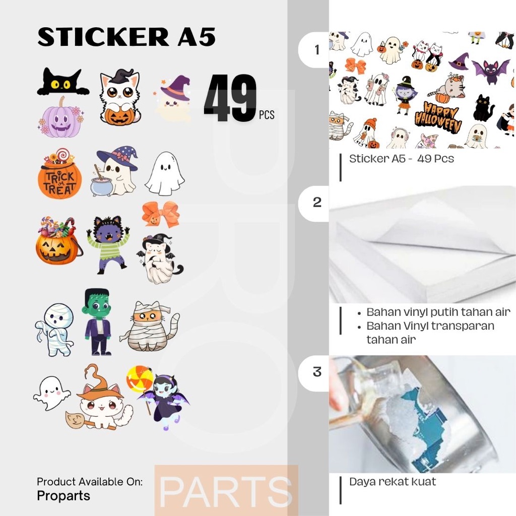 

Label Sticker Pack Tema Halloween & Natal / Christmas / Harry Potter / Fruit / Vegetable