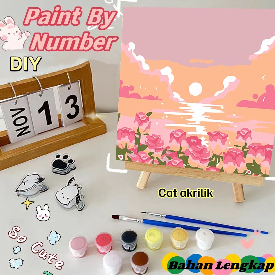 

Update Istimewa HIGHTUNE Paint By Number 2x23x4cm Lukisan Kanvas DIY Digital Painting Kit With Kanvas Kuas dan Cat