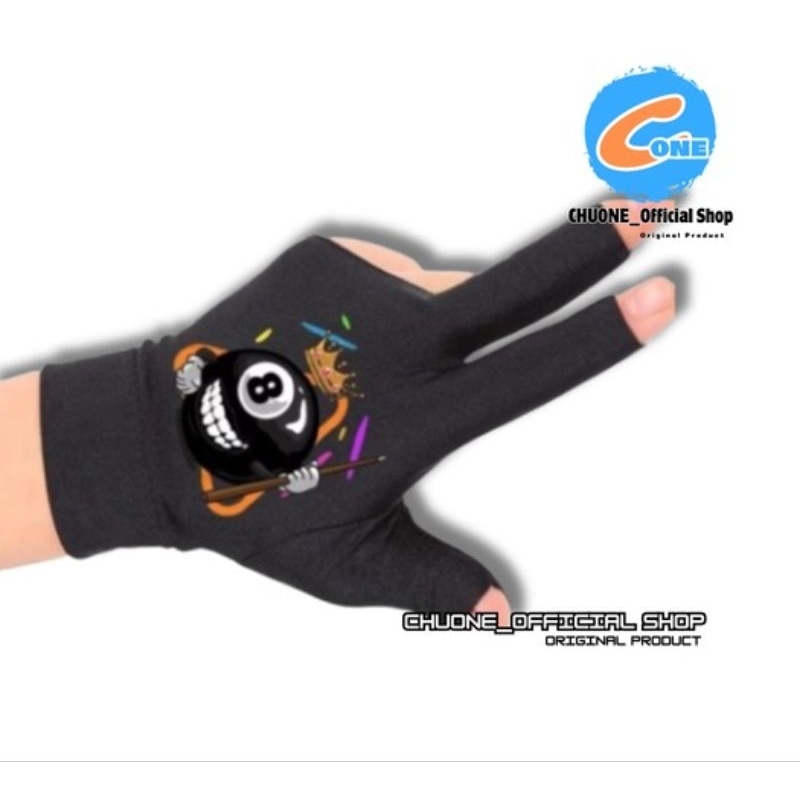 Sarung Tangan Billiard Tiga Jari Terbuka * Gloves Billiard Half Gingers * Billiard Gloves