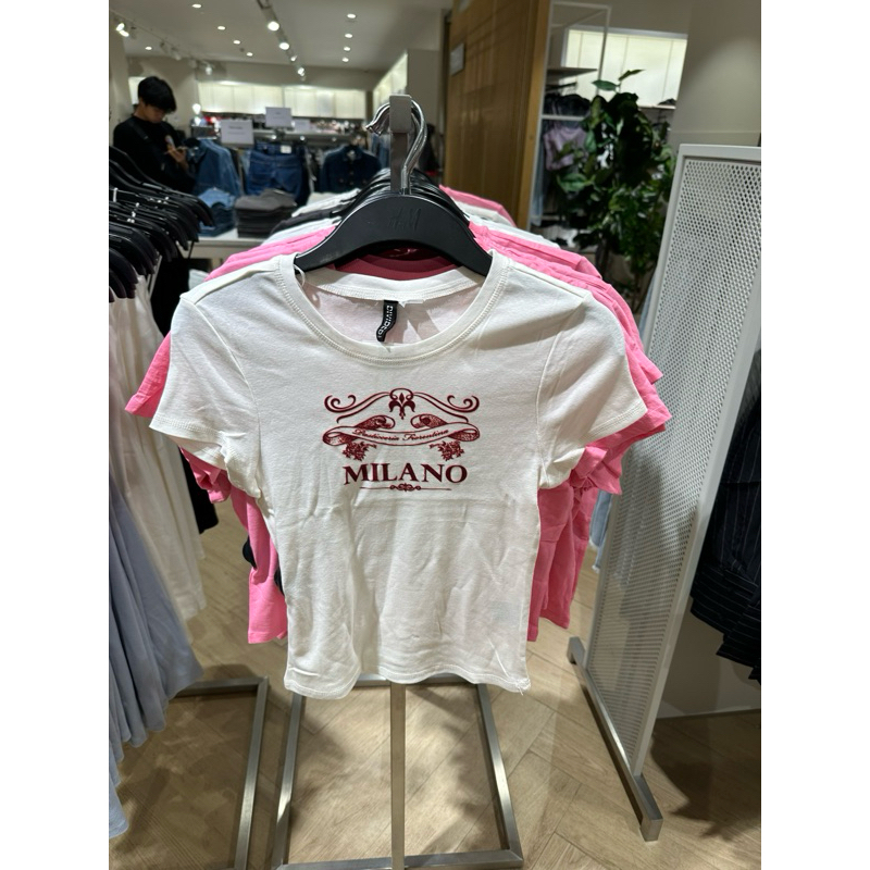 tshirt crop h&m sale