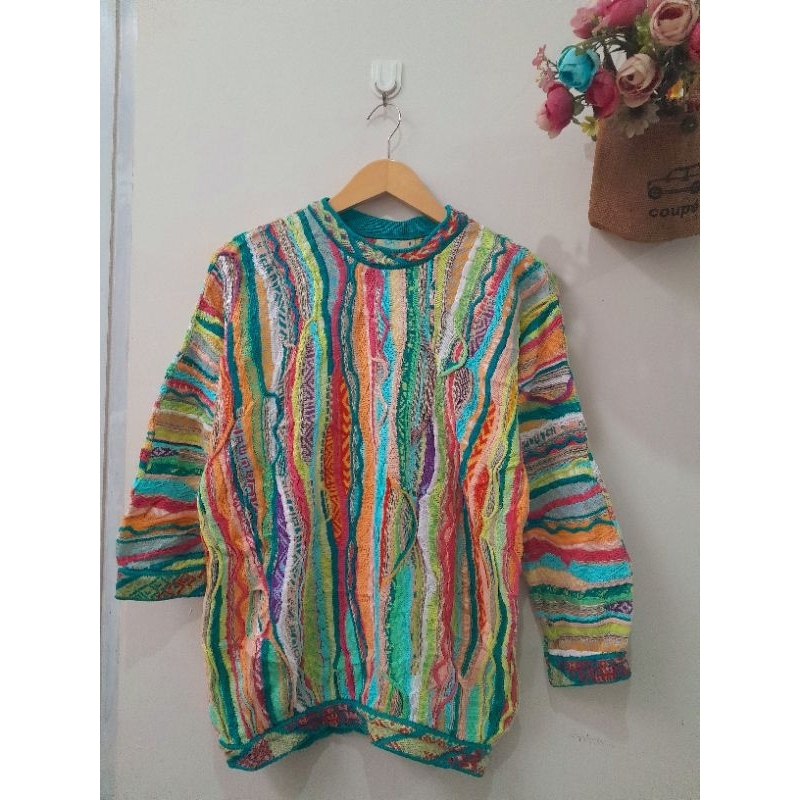 COOGI VINTAGE SWEATER RAINBOW