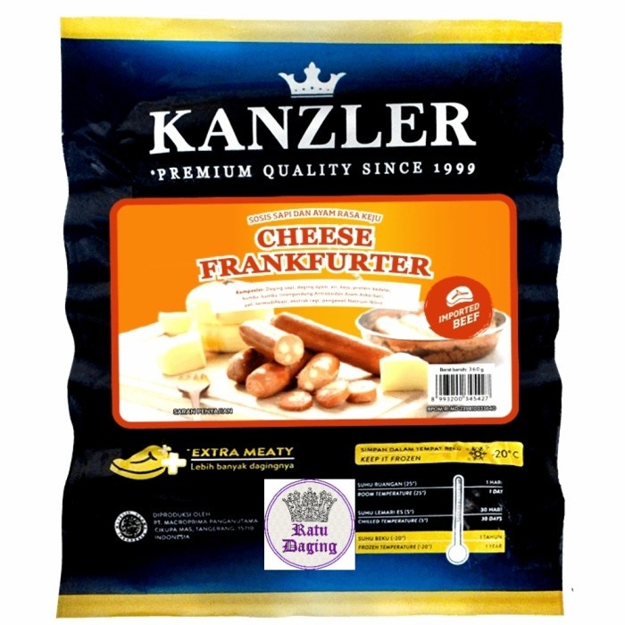 

Kanzler Sosis Cheese Frankfurter 360g