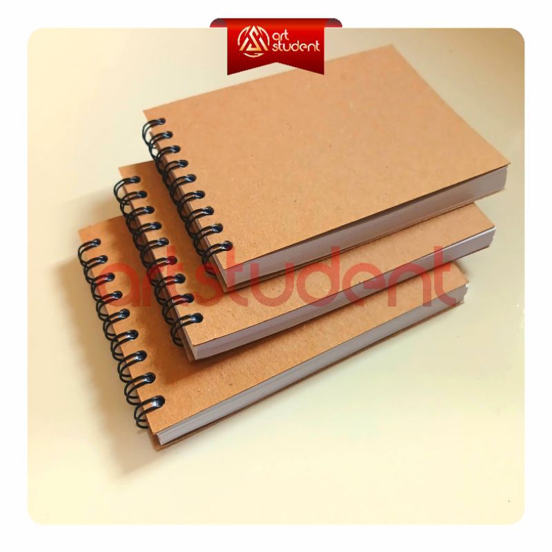 

(COVER COKLAT) BUKU SAKU B7 100 HALAMAN / NOTEBOOK MINI / SKETCHBOOK B7 / BUKU MINI