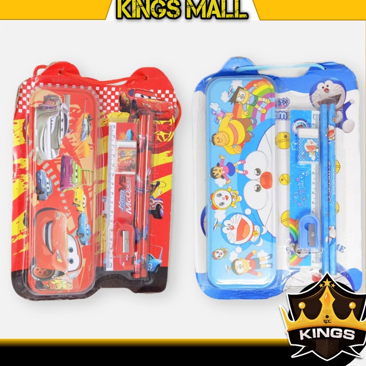 

Lebih Puas KINGS S6139 Fancy Set Anak Motif Karakter Lucu Set Alat Tulis 6 in 1 Stationery Set Souvenir Anak Paket Alat Tulis Sekolah