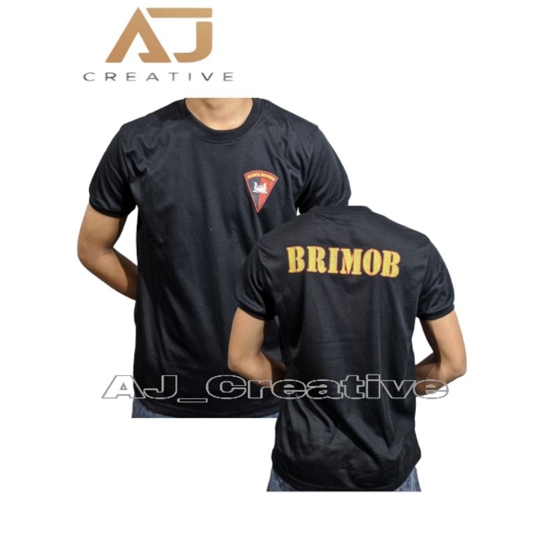 KAOS BRIMOB HITAM |KAOS OBLONG HARIAN BRIMOB TERBAIK