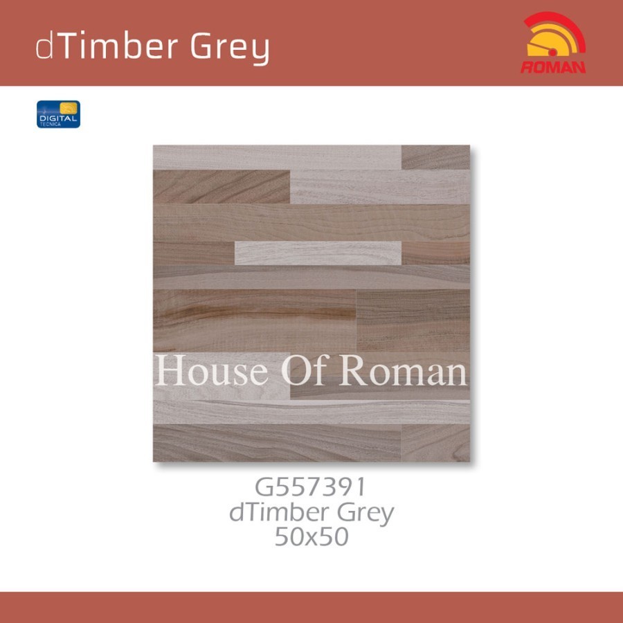 ROMAN KERAMIK dTimber Grey 50x50 G557391 (ROMAN House of Roman)