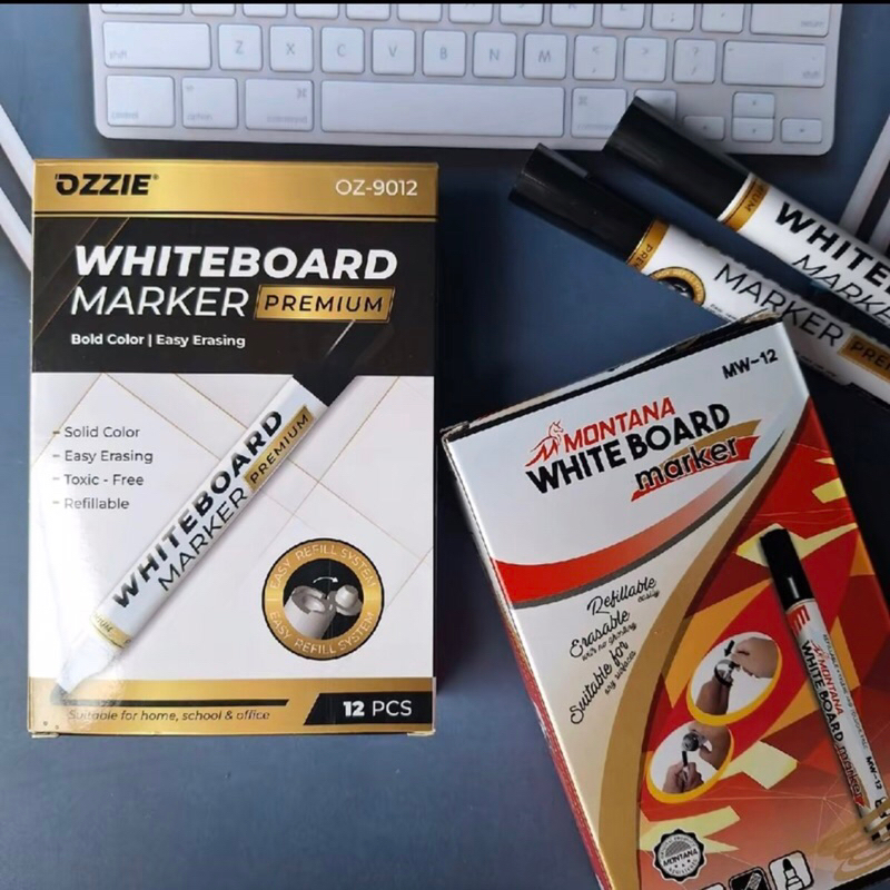 

WHITE BOARD Marker Ozzie Dan MONTANA/ Spidol Besar/Spidol Papan Tulis Stationery Black