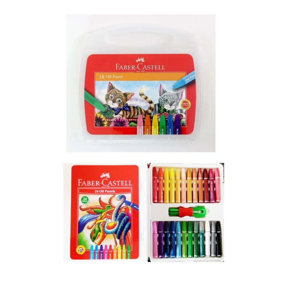 

Crayon / Oil Pastel Faber Castell 18 24 warna Krayon Bagus Berkualitas