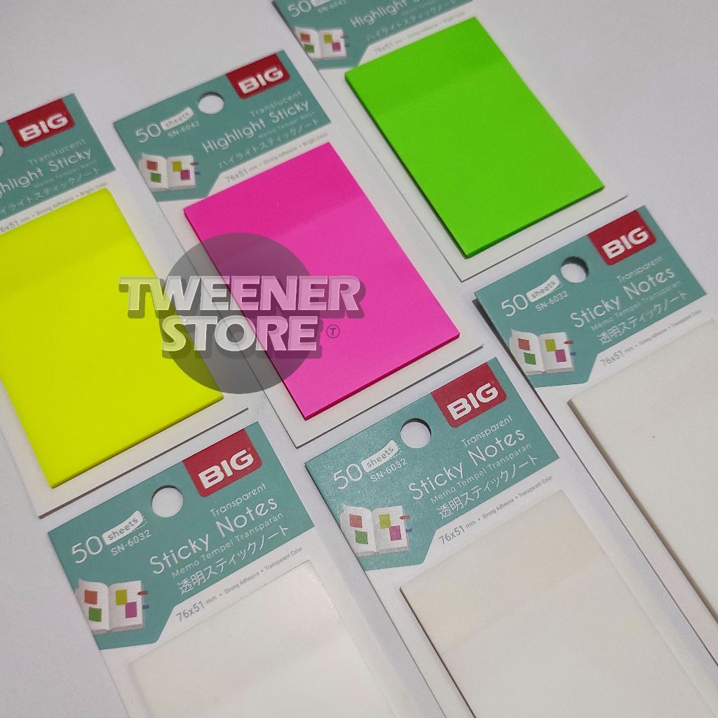 

(TERBARU) BIG STICKY NOTES 76x51mm | isi 50sheets