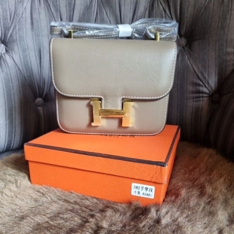 Tas Her Cons Epsom 18cm Khaki - Sling Bag