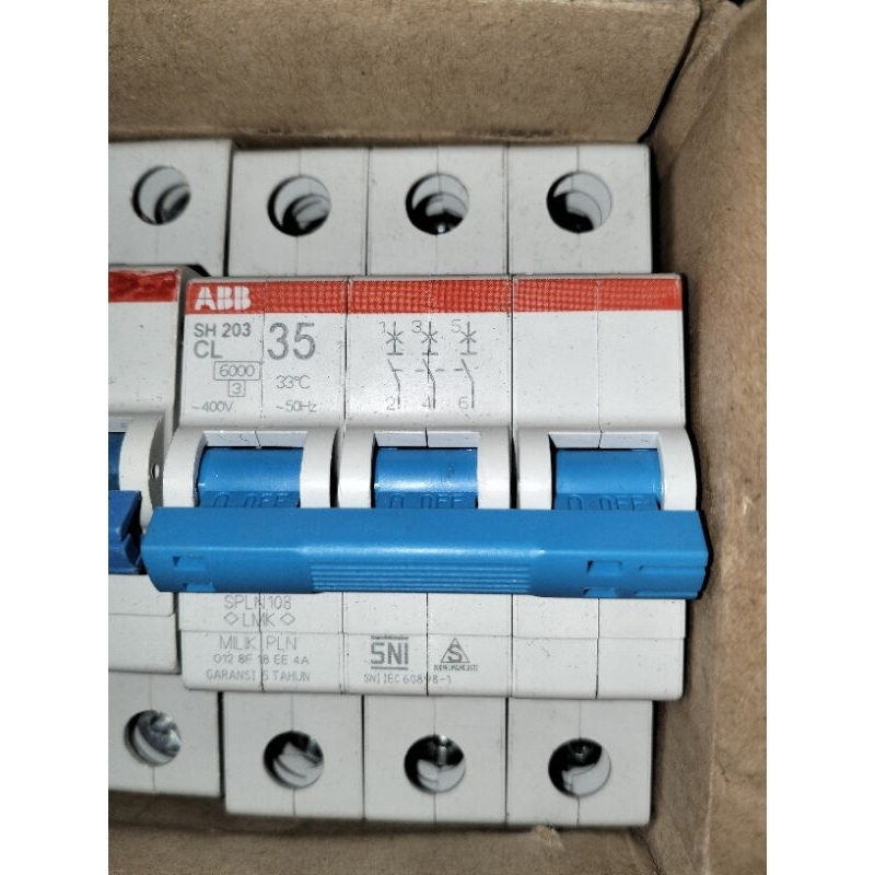 MCB ABB SH 201 3pase 35A
