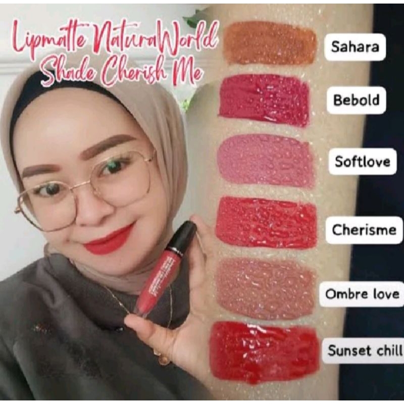 Lipmatte Natura World | original 100% | termurah | halal BPOM