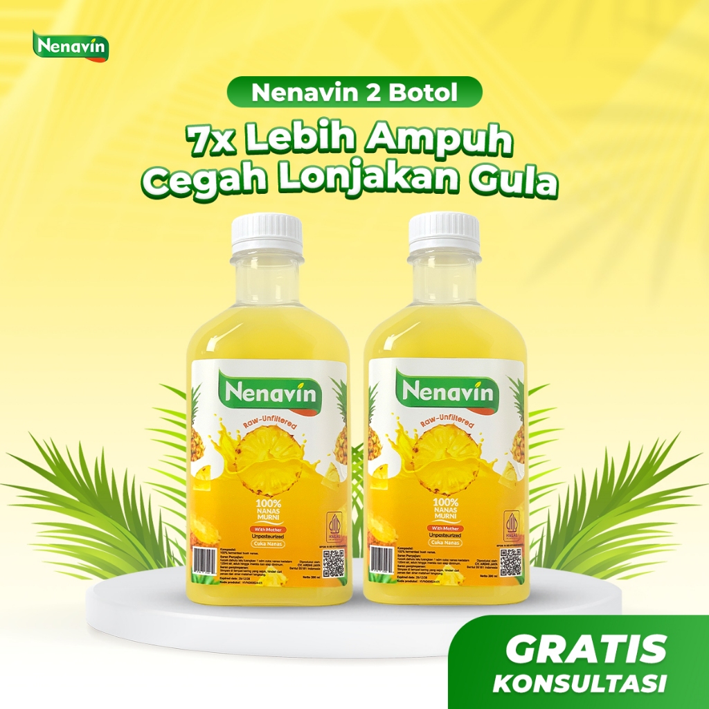 

Nenavin Official - Cuka Nanas 2 Botol - Solusi Alami Untuk Hidup Sehat Atasi Diabetes