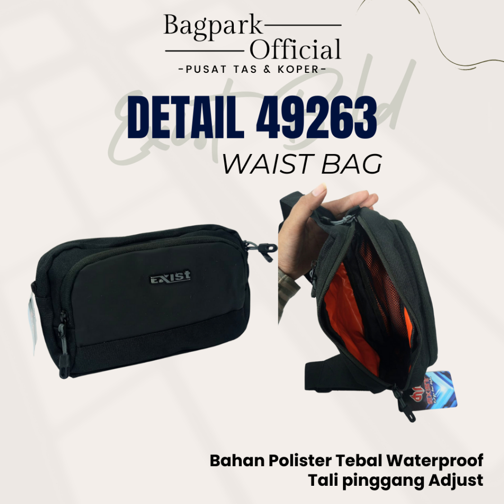 Tas Waistbag Pria Exist Tas Pinggang Pria Bold Tas Selempang Tas Pinggang Tas Dada Tas Santai Tas Se