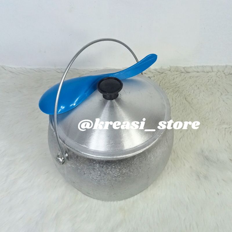 Kastrol No. 8 Surya / Kastrol Liwet Uk 1,5 kg/ Panci Liwet Bahan Alumunium Cor Tebal (Free Cukil Pla