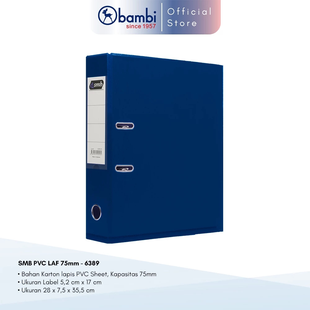 

SMB Ordner Folio JUMBO SIZE 75 mm / PVC Lever Arch File Folio – 6389SMB