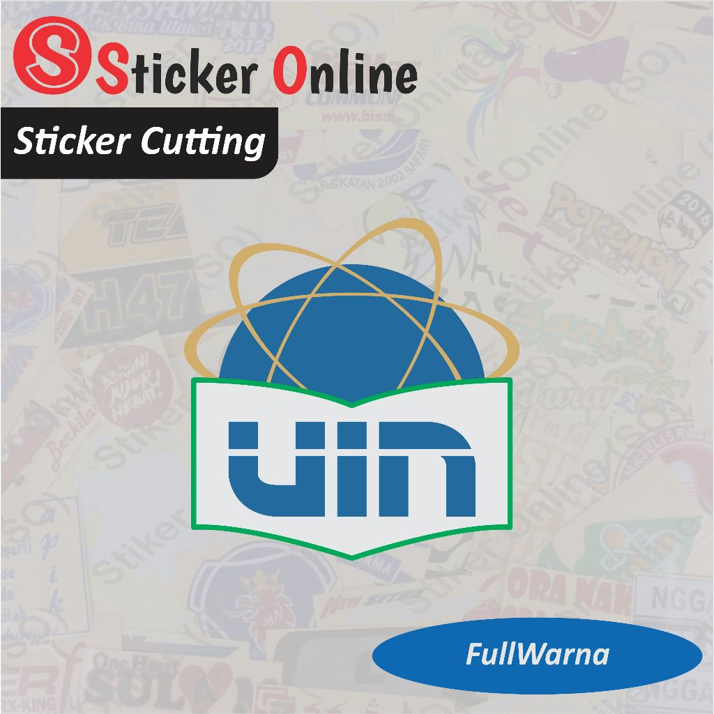 Stiker UIN Syarif Hidayatullah Jakarta | Sticker Cutting Logo UIN Syarif Hidayatullah Jakarta Motor 