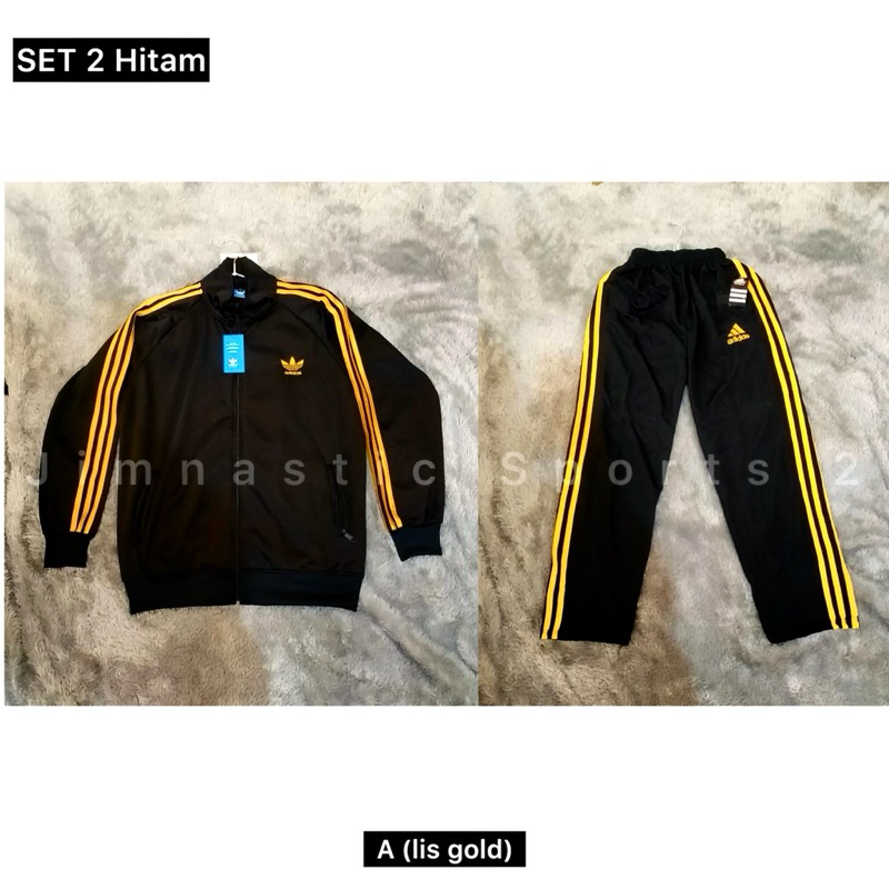 SET 2 Hitam cpy Tracktop One Set cowo cewe / Tracktop Adidas CowoCewe / tracktop outdoor / tracktop 