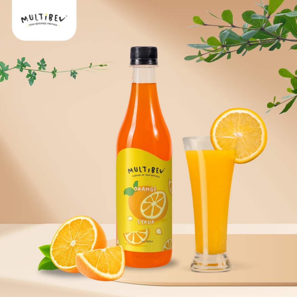 

MultiBev - Syrup Orange Bottle 500ml - Sirup Minuman