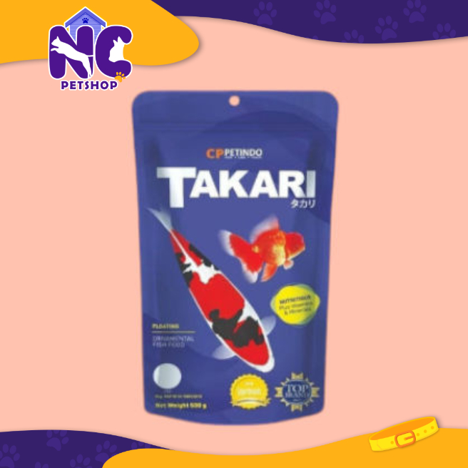 Takari Fish Food 2mm Mix - 500gr makanan ikan, pelet ikan koi mas nila cupang, pakan ikan, cppetindo