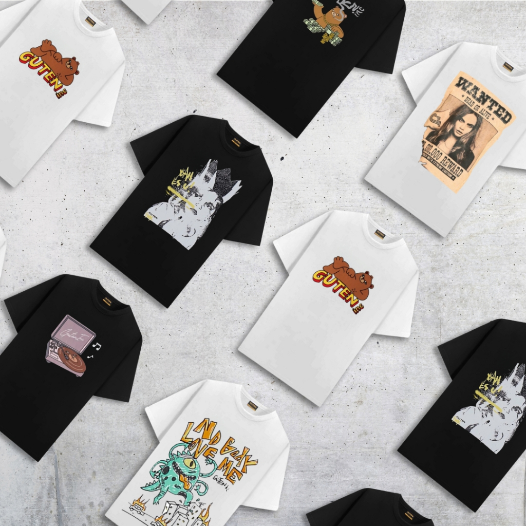 Guten Inc - "VOLUME 7" Kaos Pria Print T-Shirt Guten