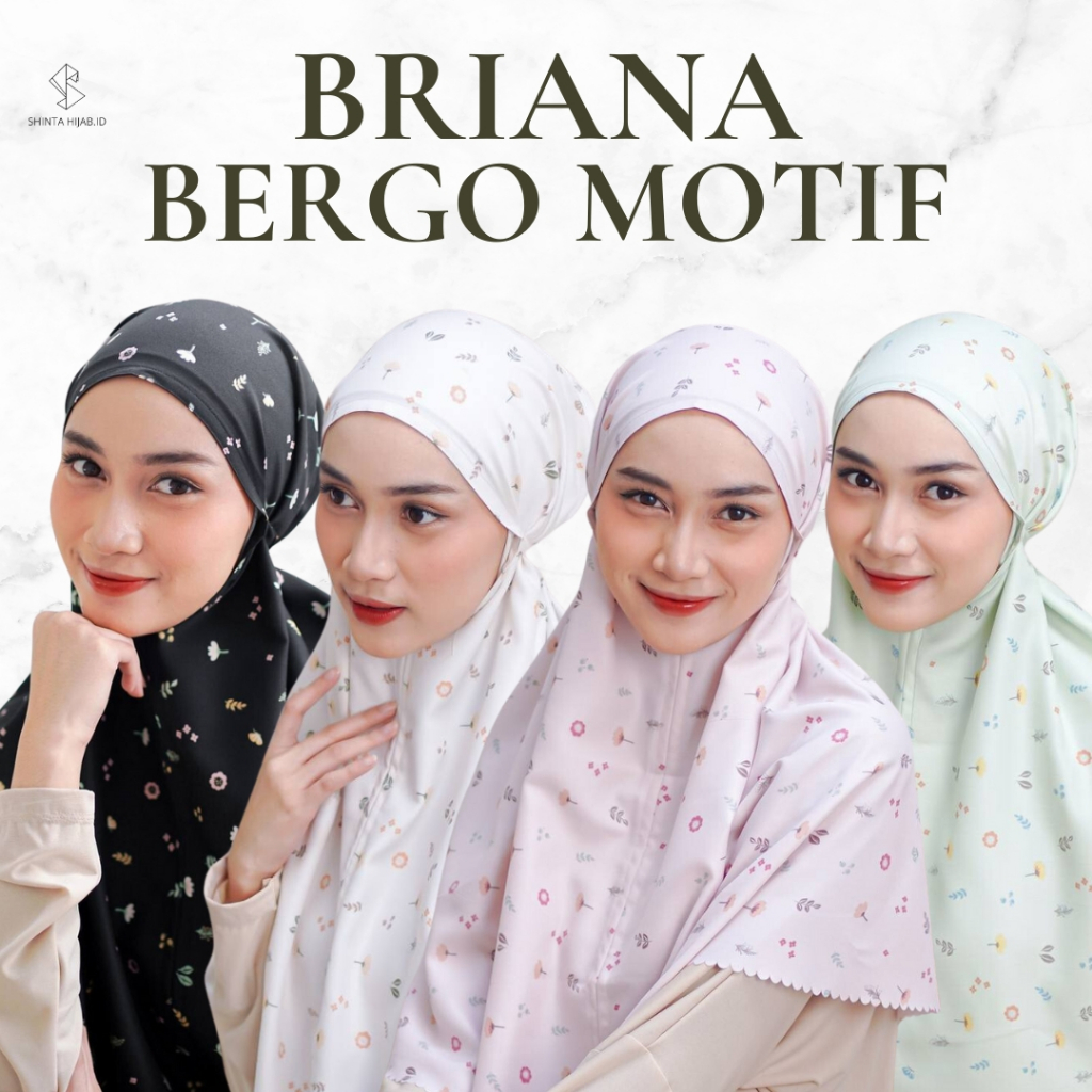 Hijab Instant Briana Bergo Motif