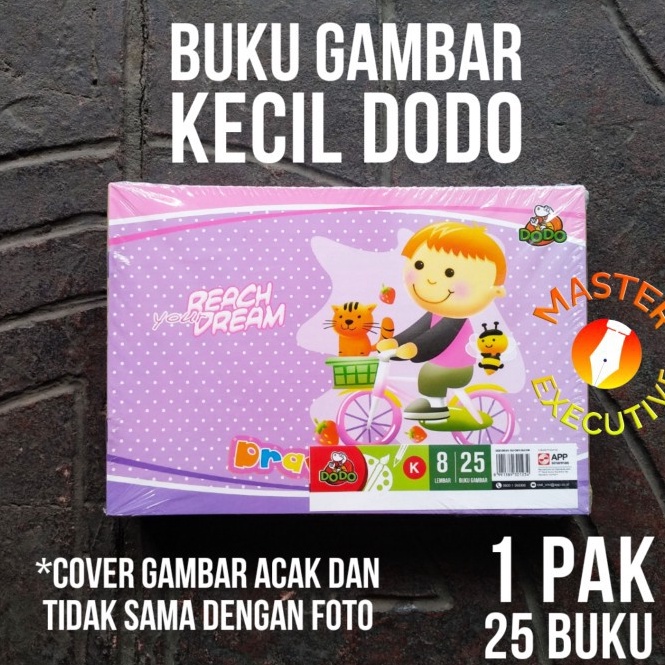 

KODE K8S Pak 25 Buku Dodo Buku Gambar Kecil Drawing Book Menggambar
