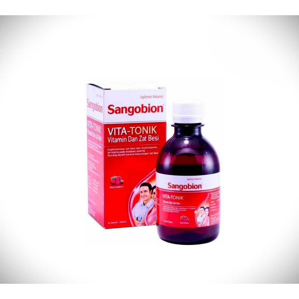 Sangobion Vitatonik 250 ml / 400 ml - Sirup Multivitamin Zat Besi Tambah Darah