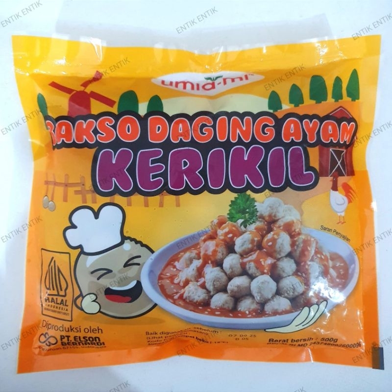 

Umiami Bakso Ayam Kerikil isi ±100pcs 500gr Umia-Mi