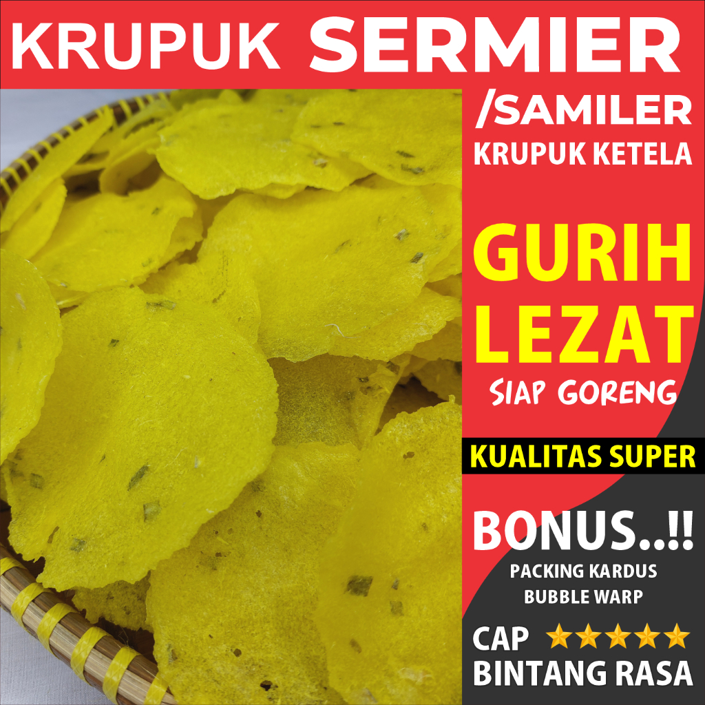 

KERUPUK SINGKONG GURIH/ KERIPIK KRECEK TELO / KERUPUK OPAK / CEMILAN MANIS DAN GURIH PEDAS TERMURAH